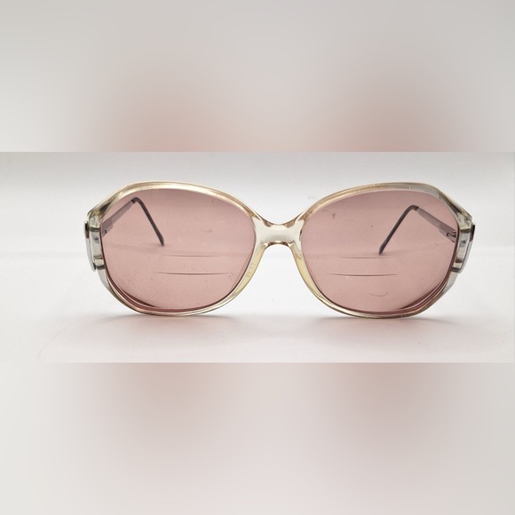 Vintage Berdel Signature Translucent Oval Sunglasses Frames Only - Picture 3 of 8